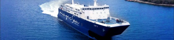 Die Hochgeschwindigkeitsfähre Cat 1 von Magic Sea Ferries