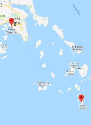 Traghetti Atene-Santorini