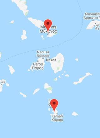 Fähre Mykonos-Santorin