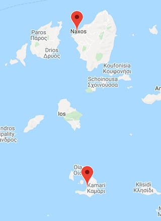 Fähre Santorin-Naxos