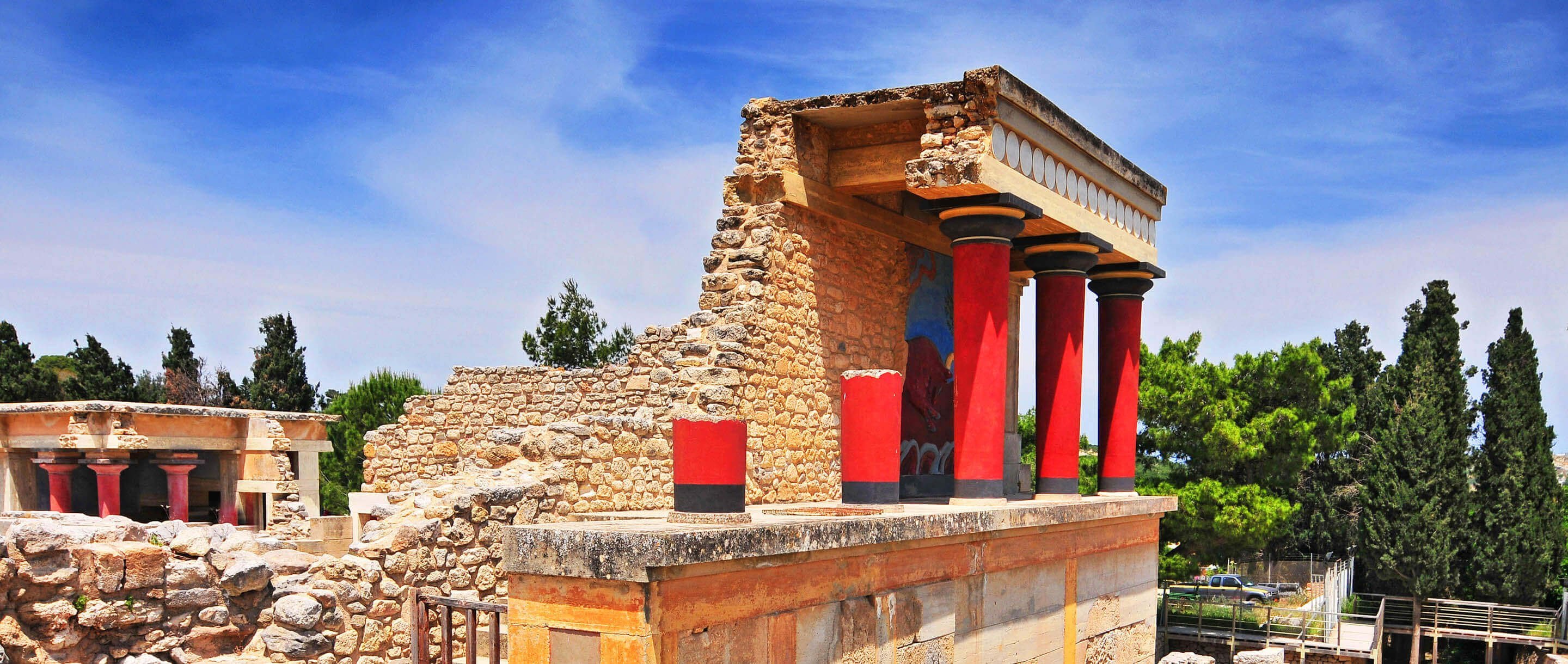 The minoan Palace of Knossos in Heraklion