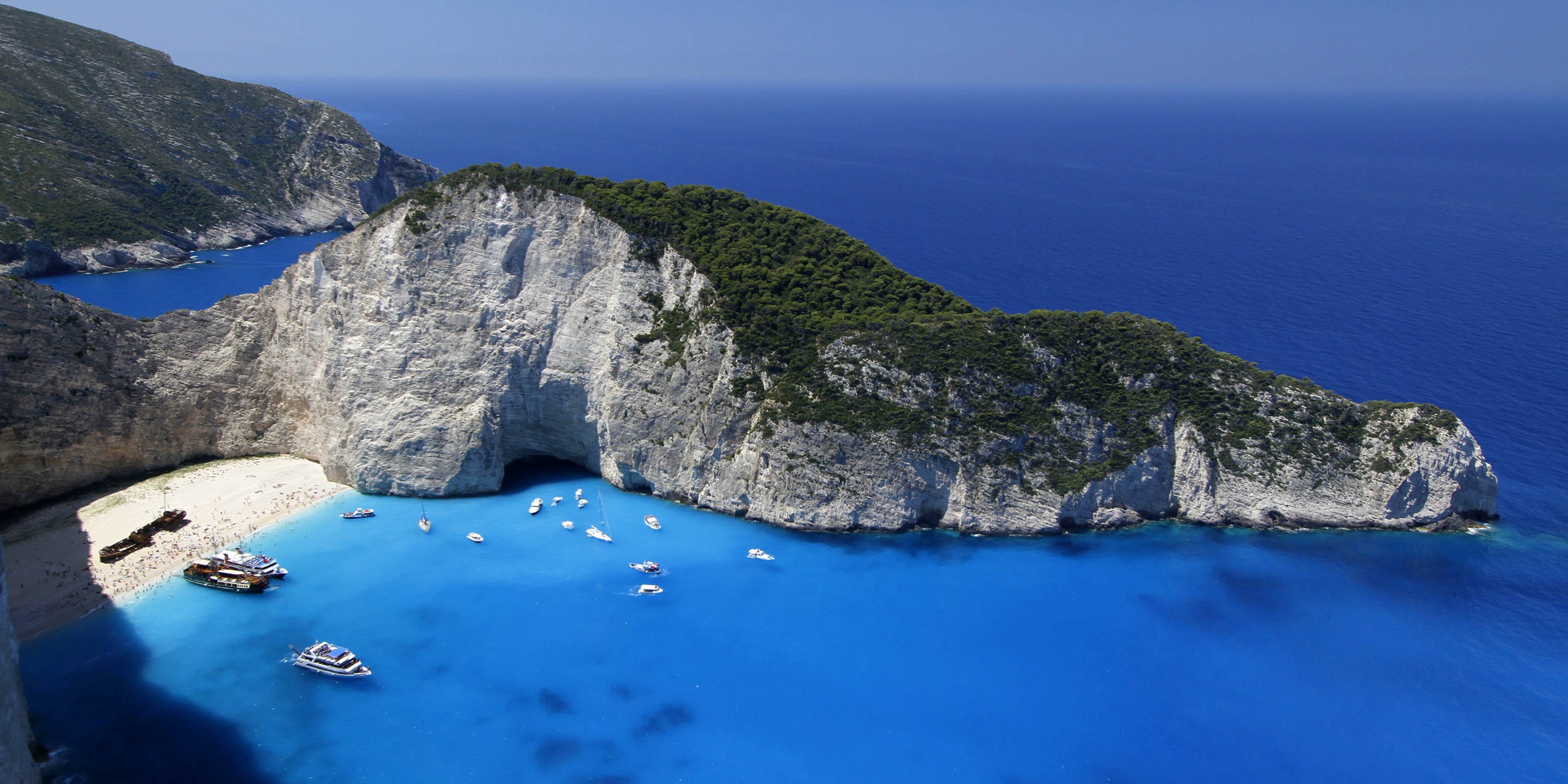 The shipwreck of Zakynthos island