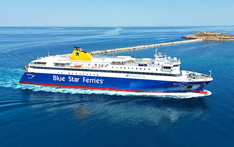 ferry blue star paros